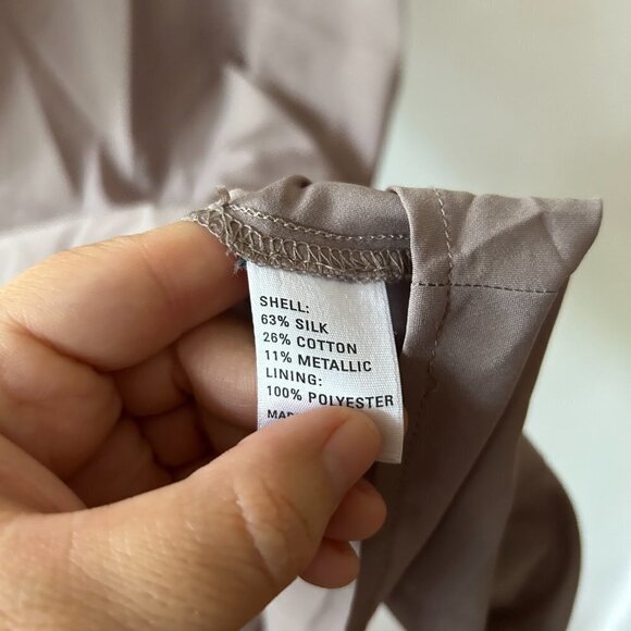 Broadway & Broome Slip Womens Size 0 Beige Minimalist Silk Blend Spaghetti Strap - Picture 4 of 6